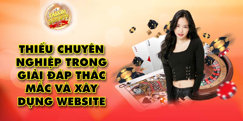 Thiếu chuyên nghiệp trong giải đáp thắc mắc và xây dựng Website