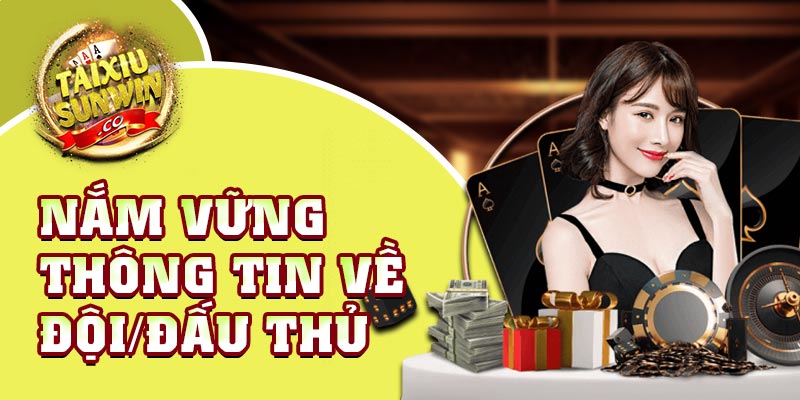 Nắm vững thông tin về đội/đấu thủ