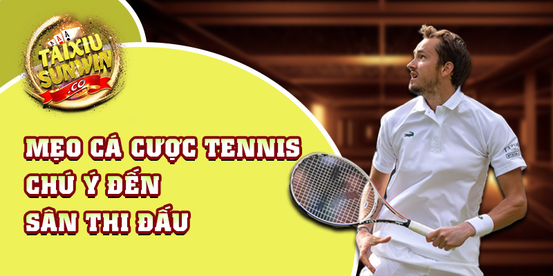 Mẹo cá cược tennis chú ý đến sân thi đấu